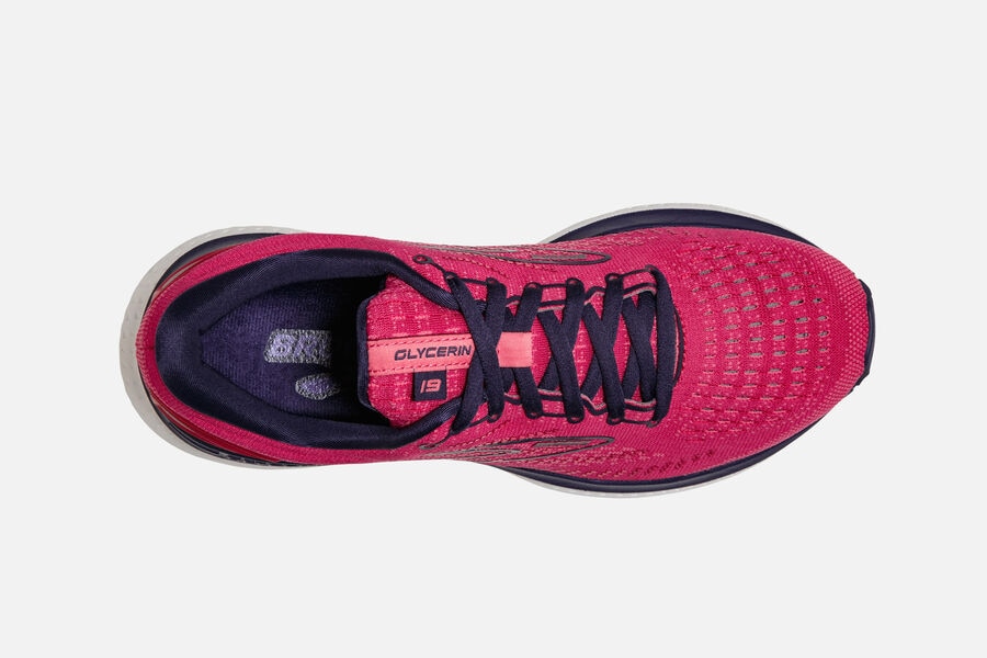 Brooks Glycerin 19 Road Running Shoes Womens - Red/Black - MTVXY-7326